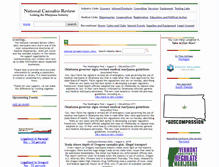 Tablet Screenshot of nationalcannabisreview.com
